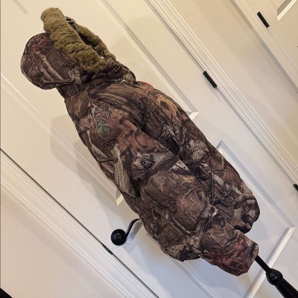 Mossy Oak Kids Camo Puffer Jacket with Hood - Picture 1 of 14